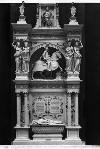 Reproducción de la tumba de Louis de Breze (1477-1531) en la Catedral de Rouen de Jean Goujon